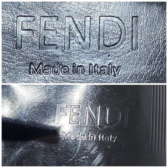 Authentic Fendi Canvas Slingback Peep Toe Sandals Brown/Beige Size 39 - Picture 8 of 11